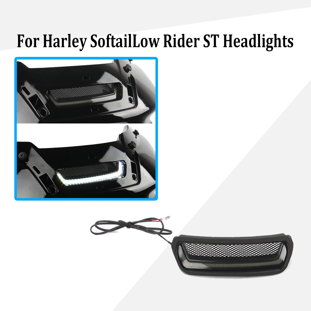 

Для Harley Softail Low Rider ST El Diablo FXRST FXLRST 2022 2024 новый мотоцикл белый Tracer фара вентиляционный акцент светодиодный