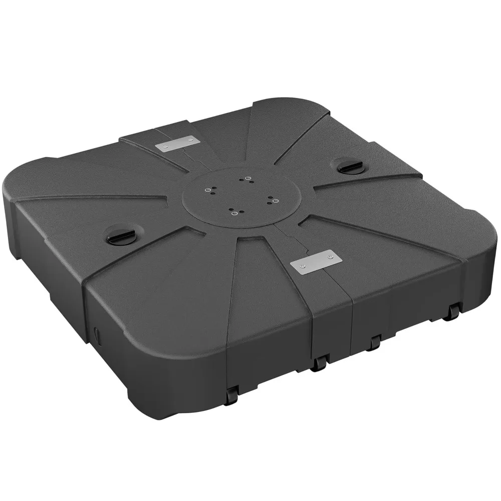 

265 Lbs Cantilever Outdoor Patio Umbrellas Base with Wheels Sand and Water Filled Square 34 Inches, Customized