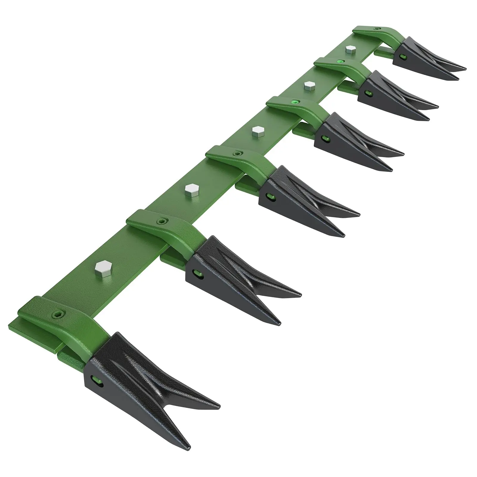 

46/53/57/61" Bucket Tooth Bar For Tractor Loader Heavy-Duty Steel Bucket Tooth Kit For Bucket Cutting Edges 1/2" or Less