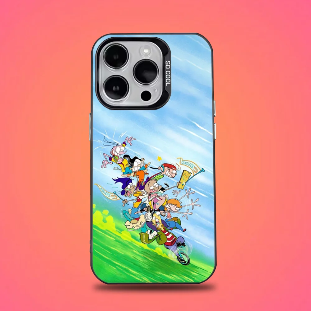 حافظة هاتف لطيفة Ed E-Edd N E-Eddys لهاتف iPhone 16,15,14,13,12,11,Pro,Max,Plus,Mini,XS,SE مضادة للسقوط باللون الأسود غير اللامع