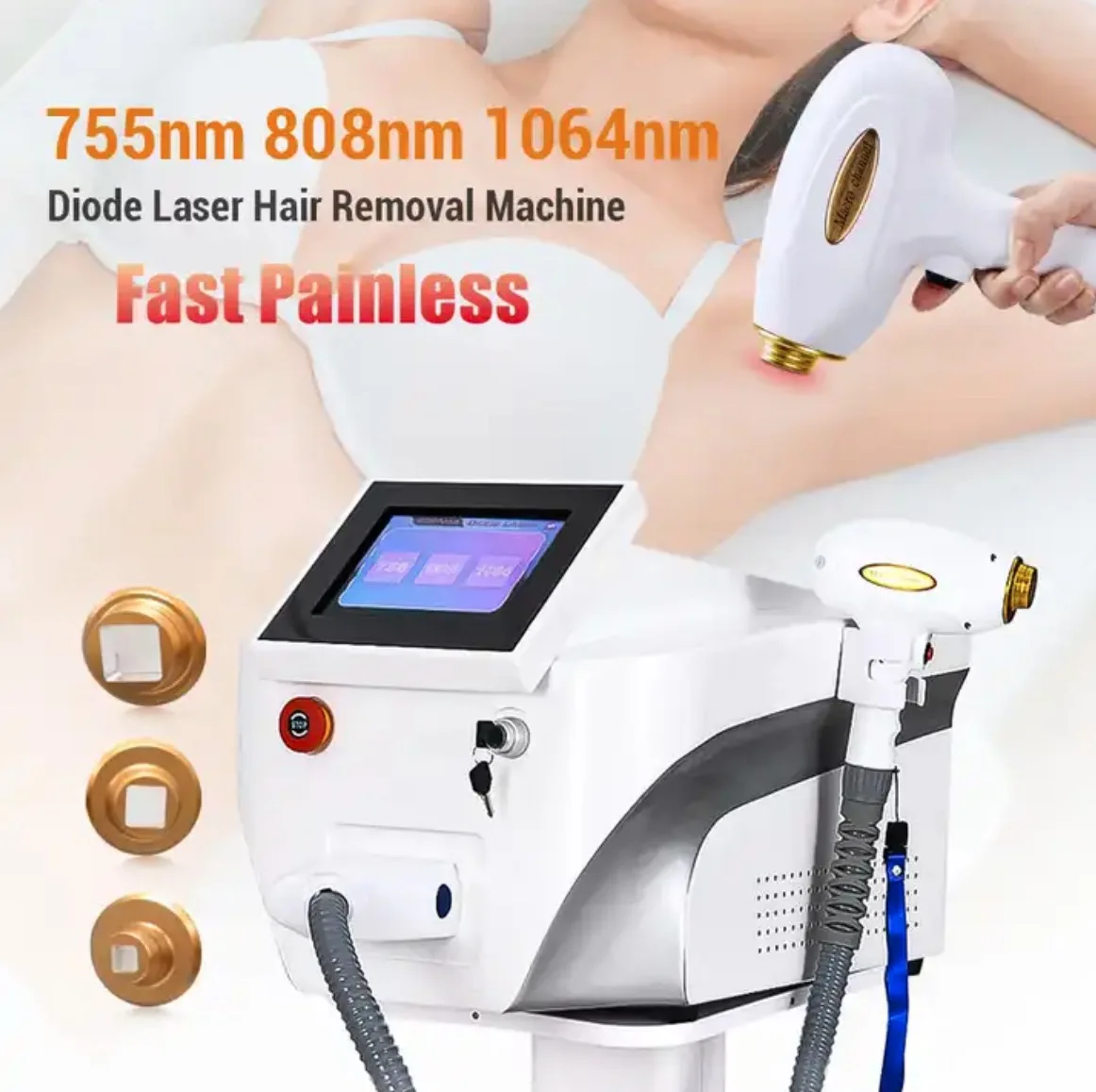 Hot Selling Products Diode Laser 808 2000w Water Air Cooling 808NM Painless Diode All Skin Type Hair Removal Machine