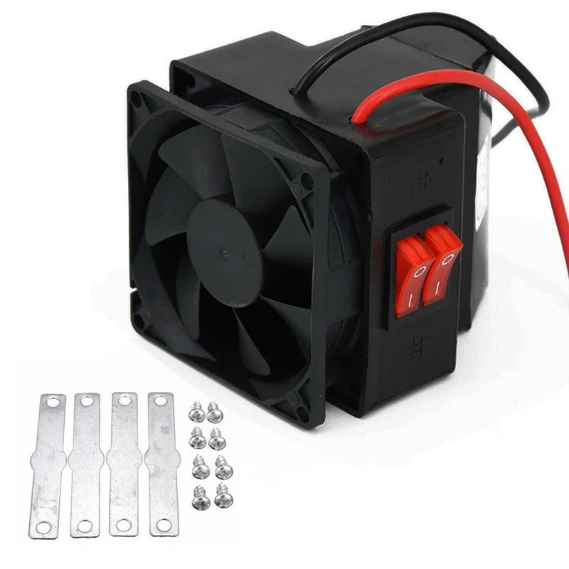 12V/24V 300W kış araba elektrikli isıtıcı isıtma Fan pencere buz çözücü Demister araç için taşınabilir sıcaklık kontrol cihazı