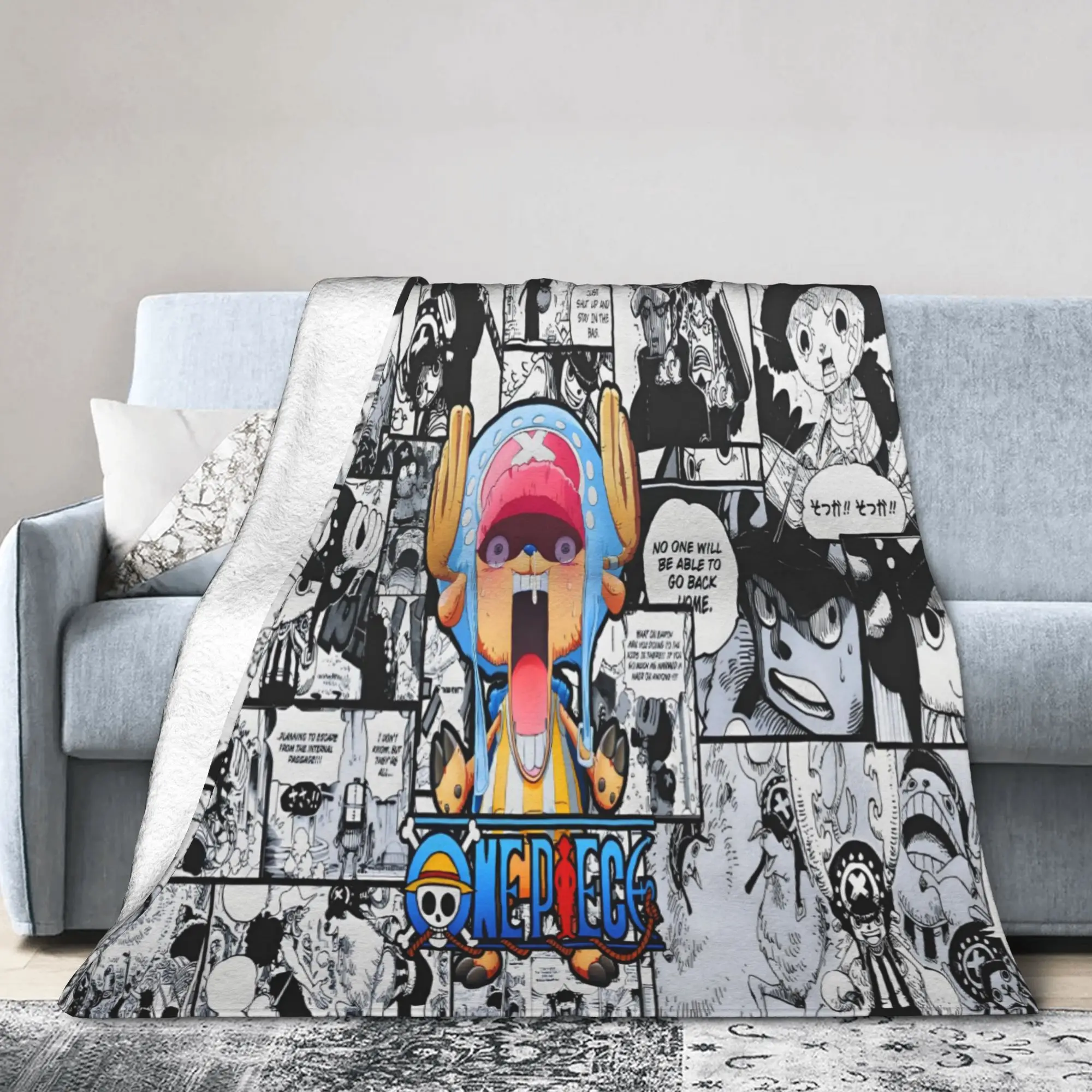 Custom Chopper Janpan Anime Blanket 3D Print Soft Flannel Fleece Warm Classical Throw Blankets for Office Bedroom Sofa Quilt