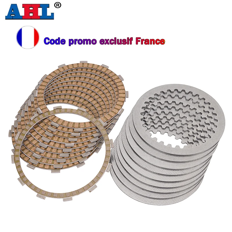Plaques de friction d'embrayage de moto AHL et plaque de friction en acier pour Kawasaki GTR1400 ZG1400 1400GTR Concours 13088-0033 13089-0019