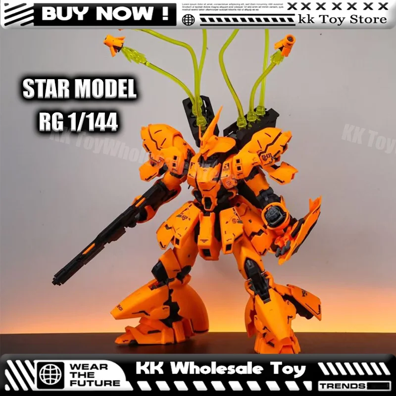 

New STAR Model RG 1/144 MSN-04 Sazabi orange Assembly Model Kits Plastic skeleton Anime Action Figure Robot Plastic Model Toys