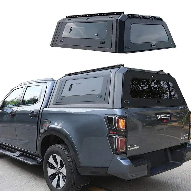 

Pickup Truck Hardtop Topper camper Sliding window steel hilux vigo Canopy for Mitsubishi Triton L200 2019+ Tundra