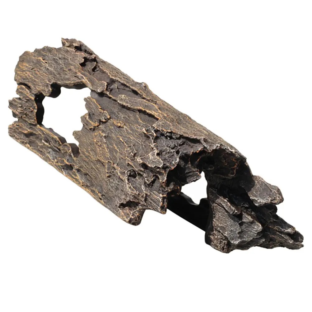 

Aquarium Tree Trunk Ornament Lightweight DIY Landscape Stump for Fish Tank Natural-Looking Resin Decorative Stump