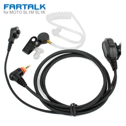 PTT Earpiece Headset Mic for Motorola Radio SL1M SL1K SL1600 SL300 SL7500 SL400 SL4000 SL7550 Walkie Talkie Air Acoustic Tube