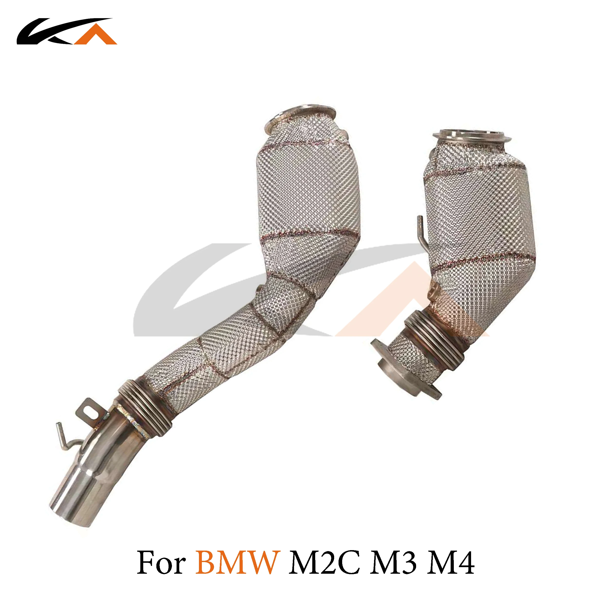 

KA Tuning exhaust system header stainless downpipe for BMW M3 M4 F80 F82 S55 3.0T axle pipe performance catalysis heat shield