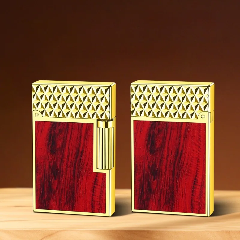 Hot Personalized Square Metal Langsheng Lighter Mini Unusual Butane Gas Lighter Cigarette Lighters Smoking Accessories