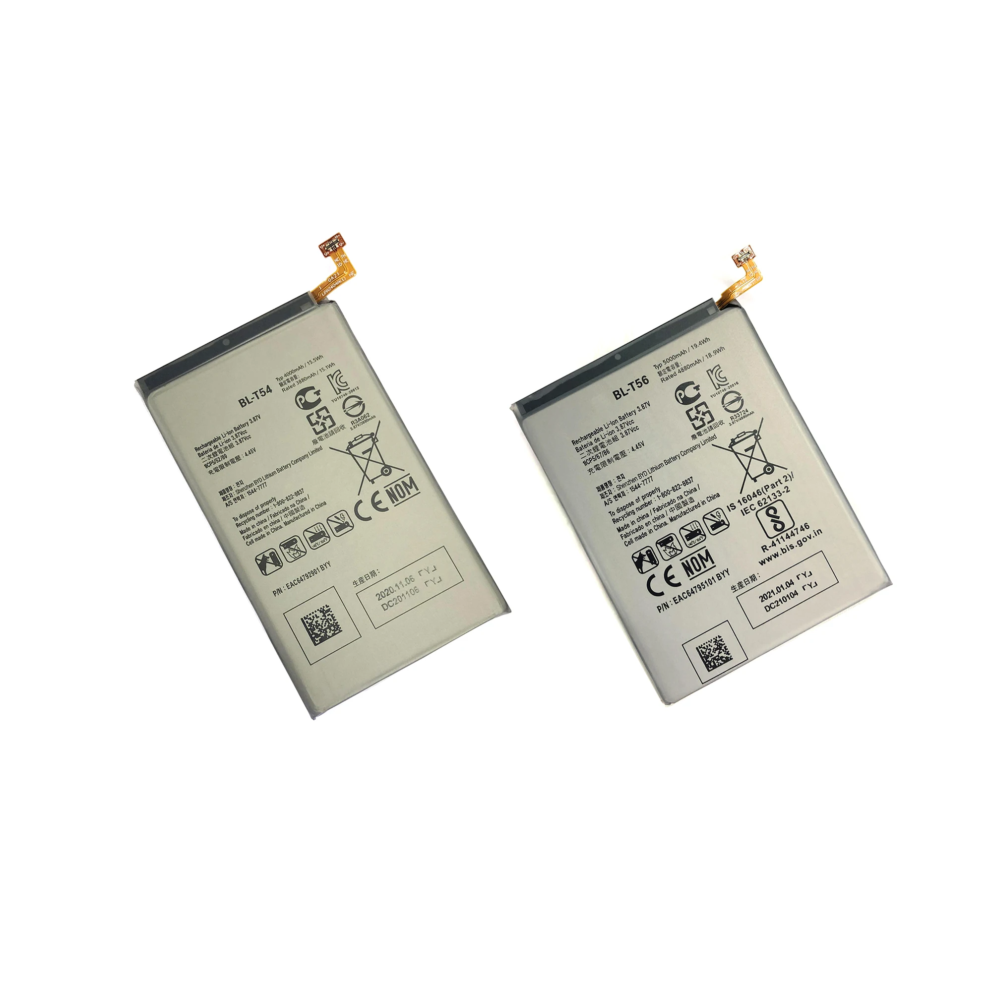 

BL-T54 BL-T56 BL-T58 BL-O2 Battery For LG BL-T54 BL-T56 BL-T58 phone Batteries Replacement Battery