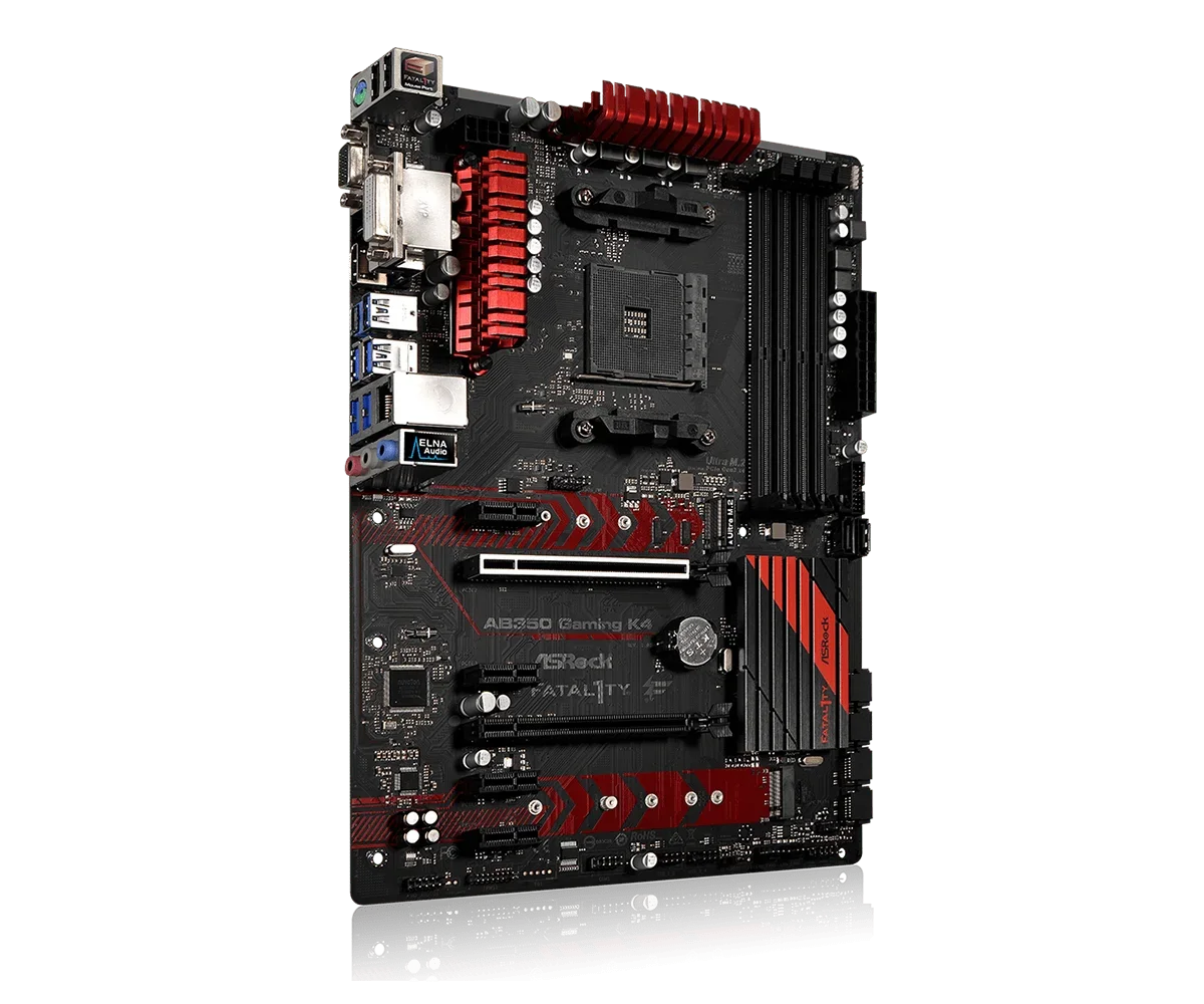 ASRock AB350 Gaming K4 اللوحة الأم المقبس AM4 B350M B350 دعم Ryzen 5 5600 1600 5700X 4300G وحدة المعالجة المركزية DDR4 64GB NVMe SSD ATX