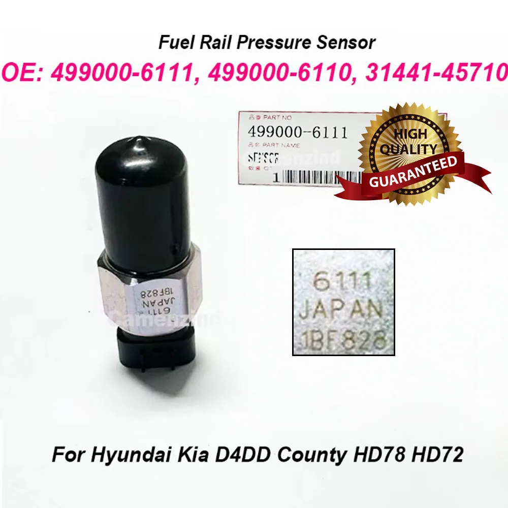 

Датчик давления топлива OE 499000-6111 4990006111 для Hyundai, Kia D4DD County HD78 HD72 3144145710 31441-45710