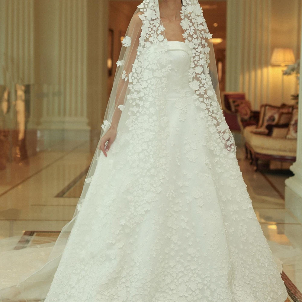 

Customized Sexy Organza A-Line Evening Dress Temperament Floor Length Strapless платье вечернее Saudi Arabia 2024