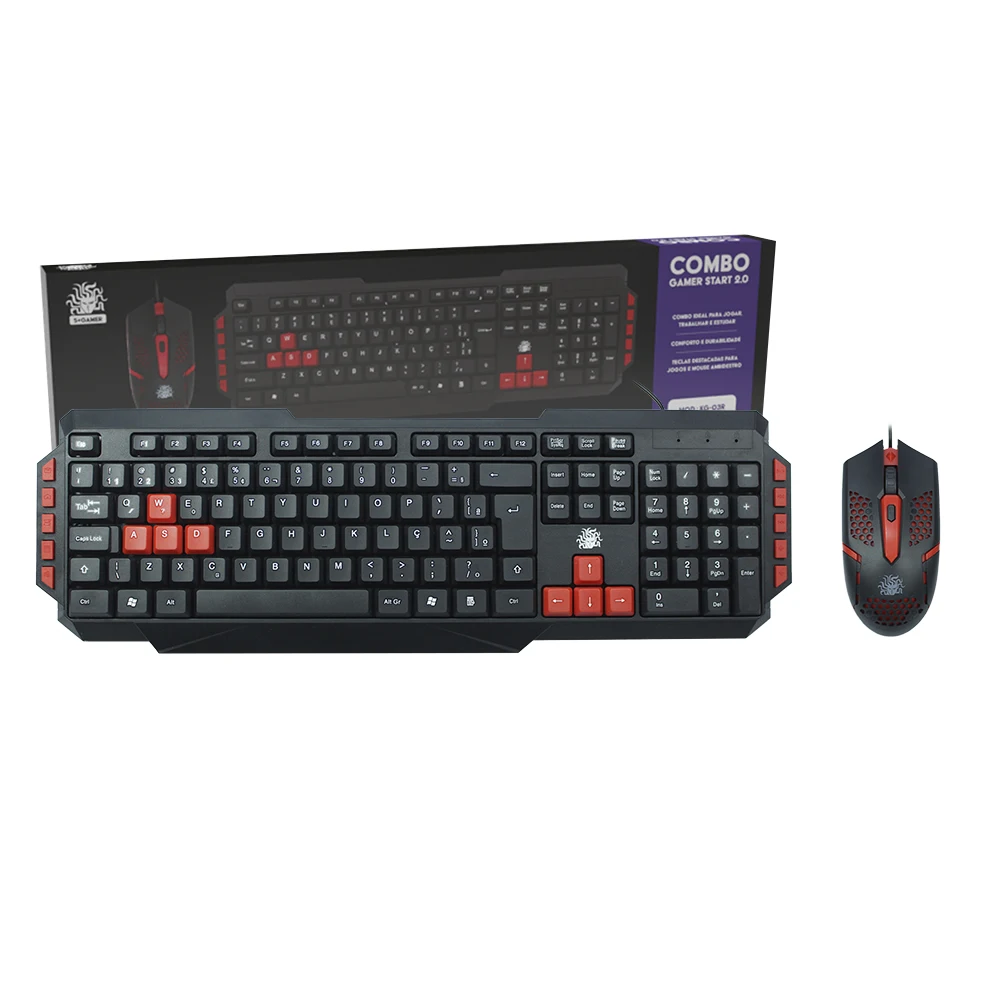 Keyboard And Mouse Gamer Kit For Ergonomic Ambideshow