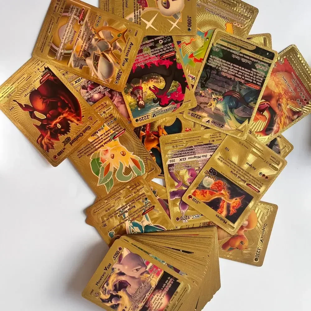 Pokemon Cards Spanish German French English Pokรฉmon Cards Pikachu Charizard Album Collectible Game Cards Album Kids Toys