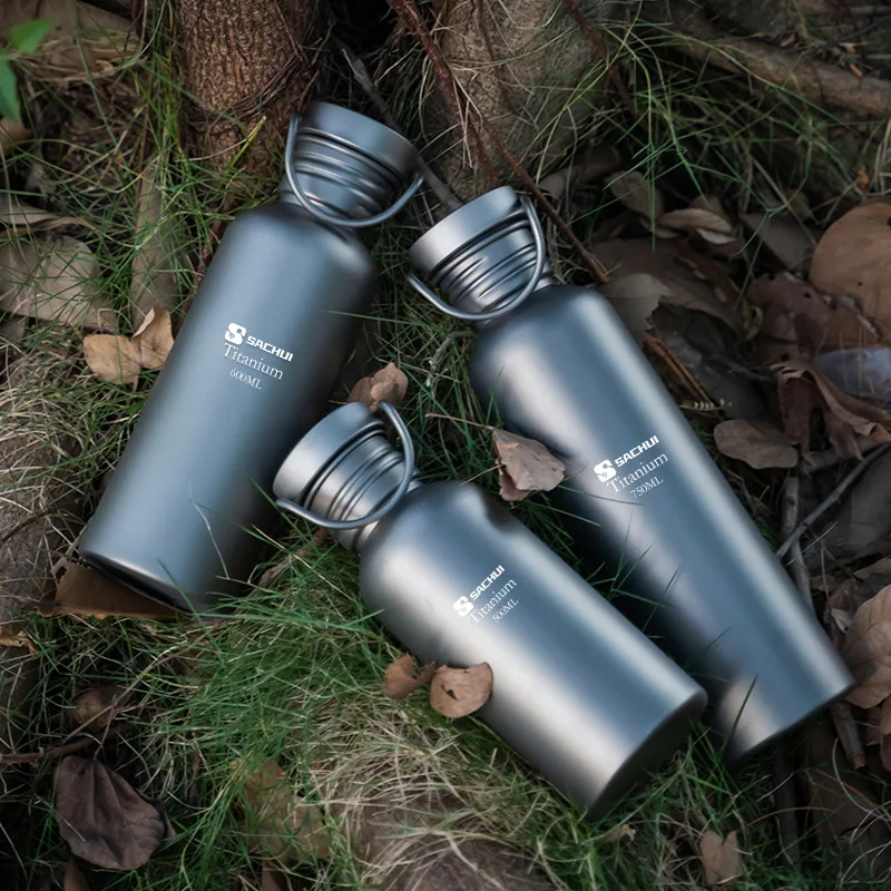 Titanium Outdoor Sport Water Bottle Camping Hiking Picnic Climbing Running Cycling Single Layer Lightweight Drinking Bottle - view 5