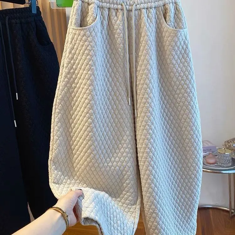 

Winter Harem Pants Designer Luxury Trend Cargo Pants Women Pantalones Mujer Trousers Women Korean Baggy Pant