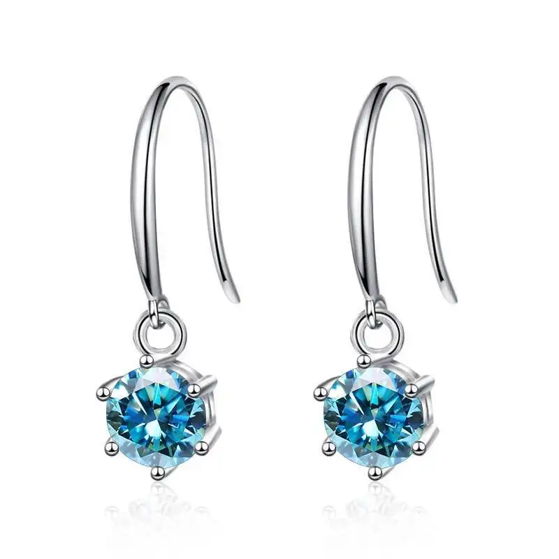 JoiasHome Tropfenohrringe aus 925er-Sterlingsilber, 0,5 Karat, funkelnder Moissanit, für Damen, klassischer edler Schmuck, besteht den Diamanttest – Detail 13