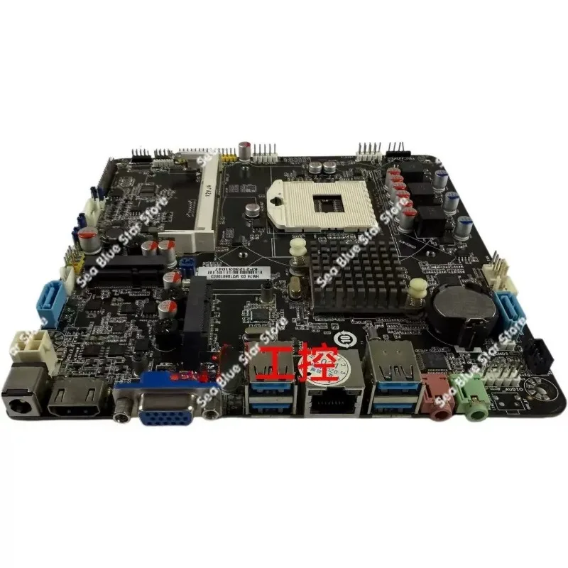 Industrial Board ITX HM76 D3 Mini, All-in-one Main Board 17 * 17 989 Pins 2-3 Generation CPU Second-hand Disassembly Main Board
