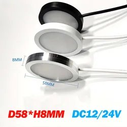 Ultra-thin LED cabinet mini spotlight 3W jewelry display free perforation ceiling mounted indoor DC12V small downlight 5W