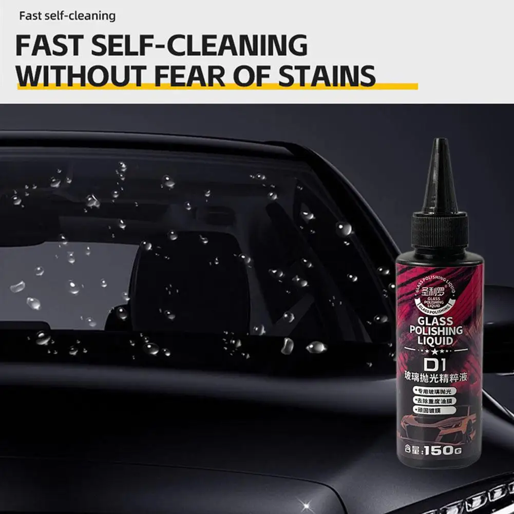 Glass Polishing Compound 150g Car Windshield Oil Film Long-Lasting Degreaser Stain Glass Cleaning Liquid Remover Remover Wi X8U1