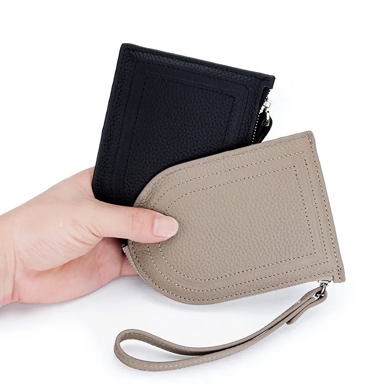 2023 New Arrival Women\'s Coin Purse, Made of Genuine Leather, Ultra-thin One-piece Wallet with Multiple Card Slots and Handheld