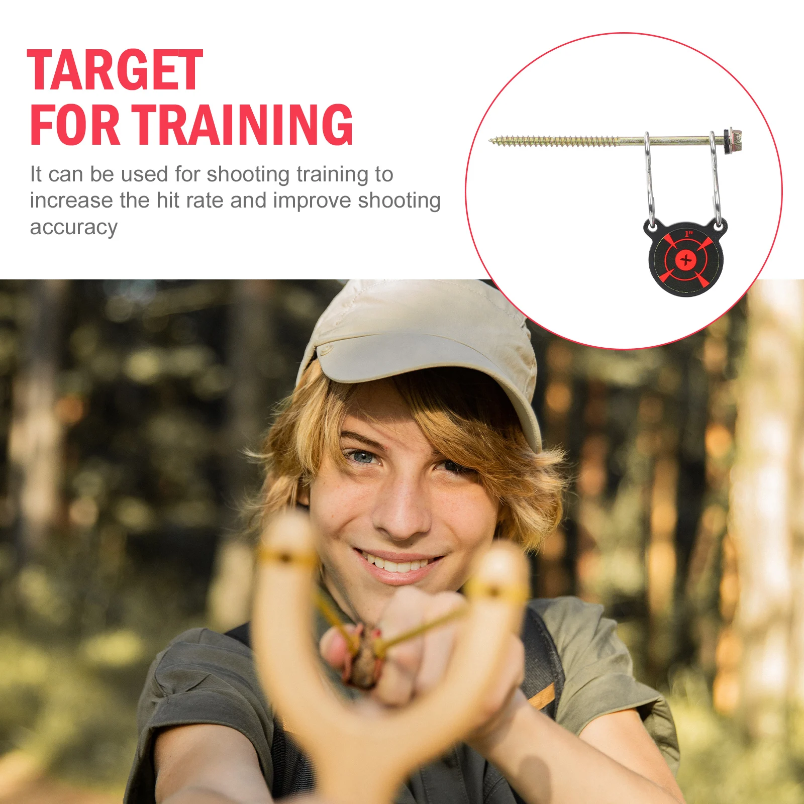 

1Pcs Hanging Panda Head Dartboard Tree Mounted Portable Alloy Outdoor Training Mounted Hanging