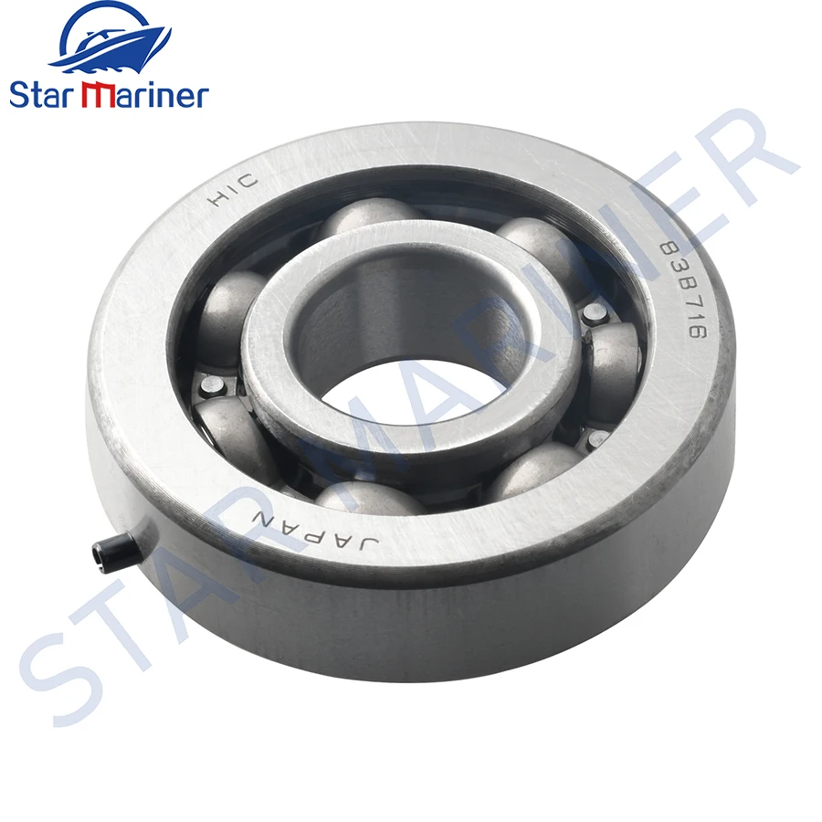 93306-304U0 Japan Crank Bottom Bearing For Yamaha Outboard Motor 2T 4HP 5HP 9.9HP 15HP Old Version 83B716 C3 Boat Engine Parts