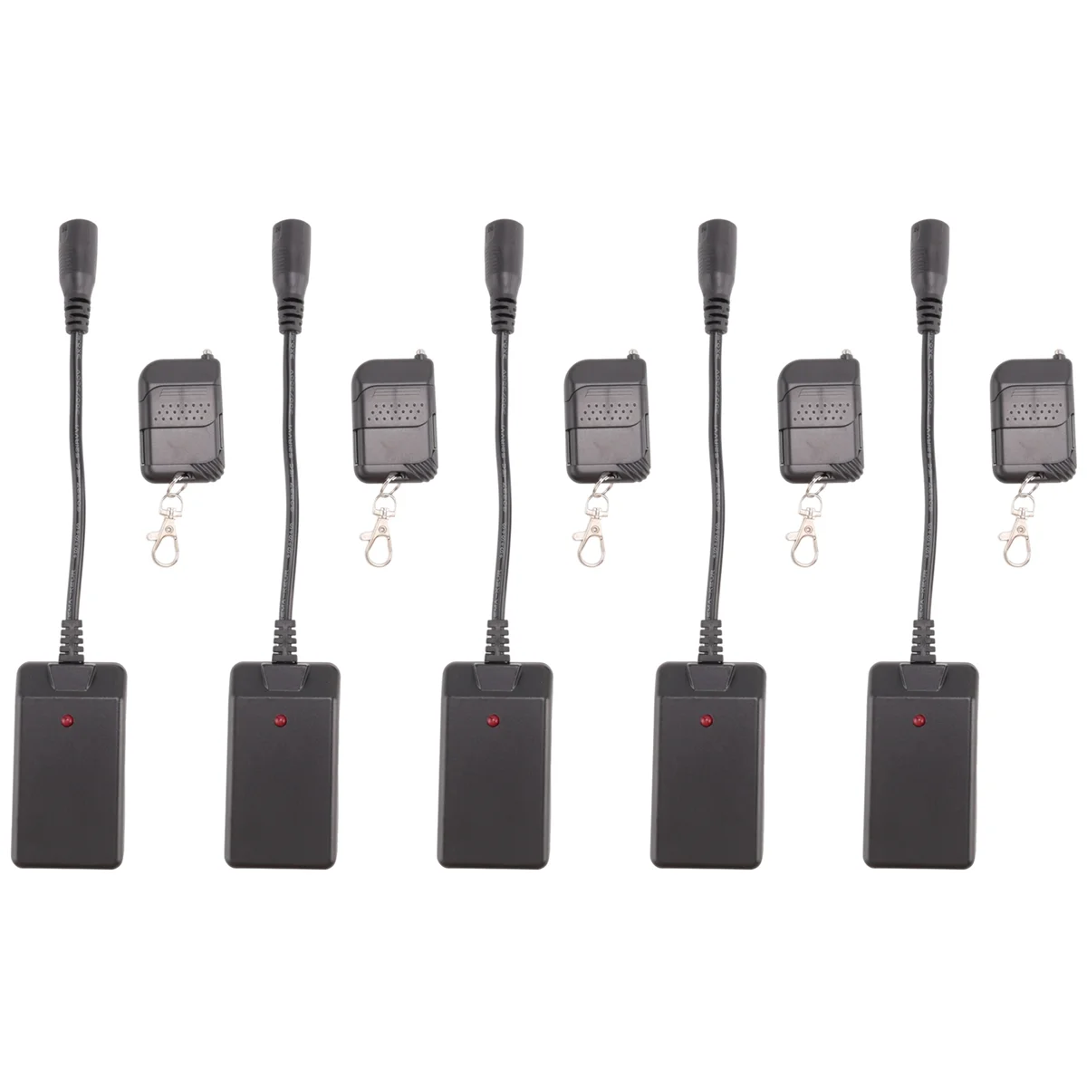 Hot koop 5 stks 3 Pins XLR Draadloze Afstandsbediening Ontvanger voor Rook Fog Machine DJ Stage Controller Receptor Beslaan 400 W 900