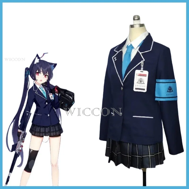 Anime Game Blue Archive Kuromi Serika Cosplay Costume Wig Japan South Korea JK School Uniforms Checkered Skirt Woman Kawaii Suit