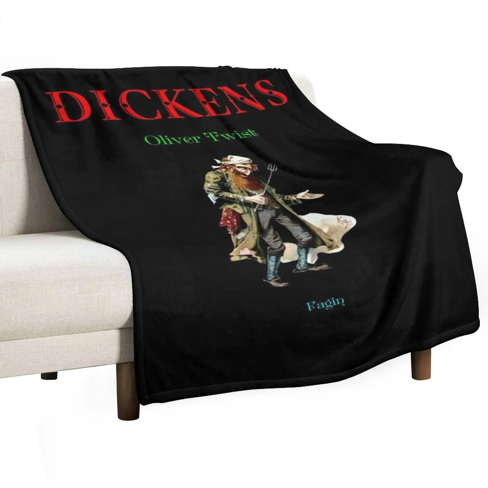 

Dickens Oliver Twist Fagin Throw Blanket Hairys wednesday Personalized Gift Single Blankets