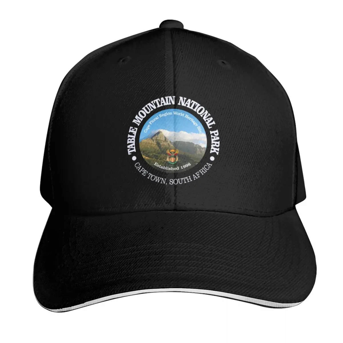 Table Mountain National Park (NP) Baseball Cap Cotton Twill Breathable Contrast Two Tone Brim Snapback Flat Bill
