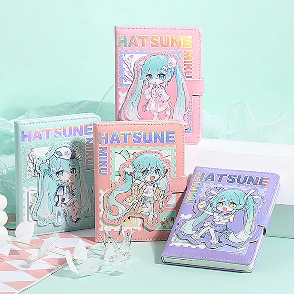 

Anime Peripherals Hatsune Miku A6 Girl's Heart Hand Ledger Cartoon Cute Student Notepad Practical Office Notebook Children Gifts