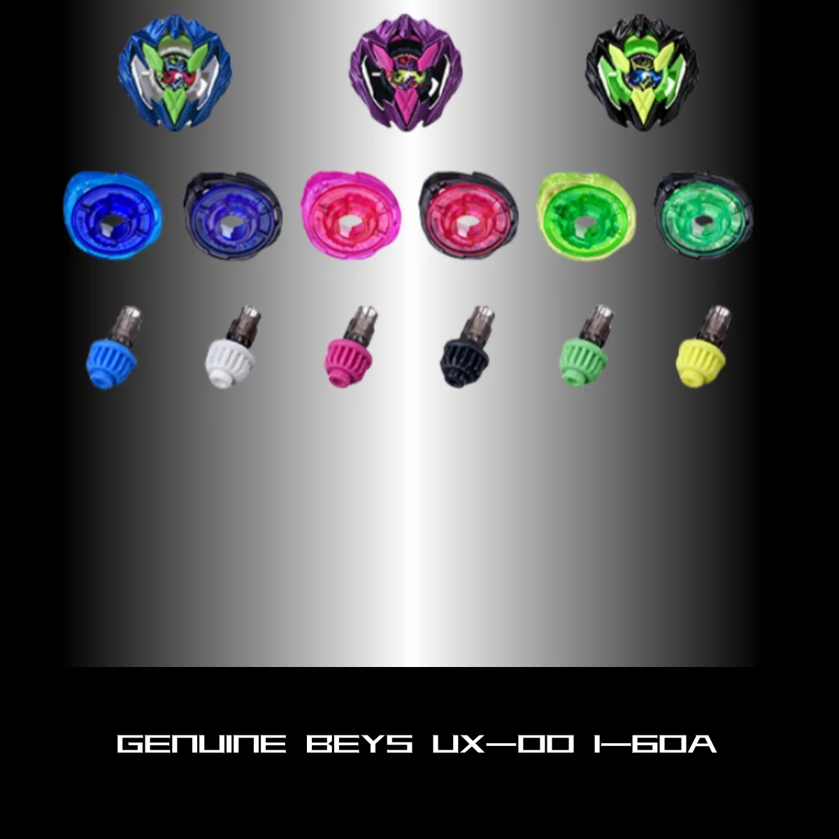 GENUINE BEYS UX-00 1-60A Battle X Doran Buster Color Choice Booster Metal Coat Violet Black Pink LIMITED EDITION RARE GIFT SET