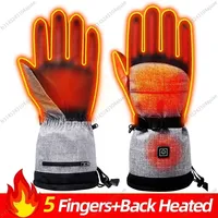 Heated Gloves Men Women Touchscreen Rechargeable Electric Gloves Waterproof Windproof Gloves Motorcycle Cycling Skiing Hiking