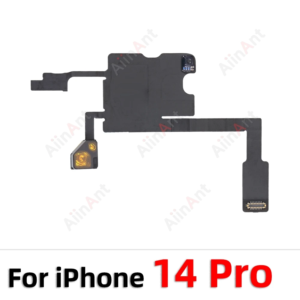 AiinAnt Phone Top Sound Ear Earpiece Speaker Proximity Light Sensor Flex Cable For iPhone 12 13 14 15 Pro Max Plus image 3