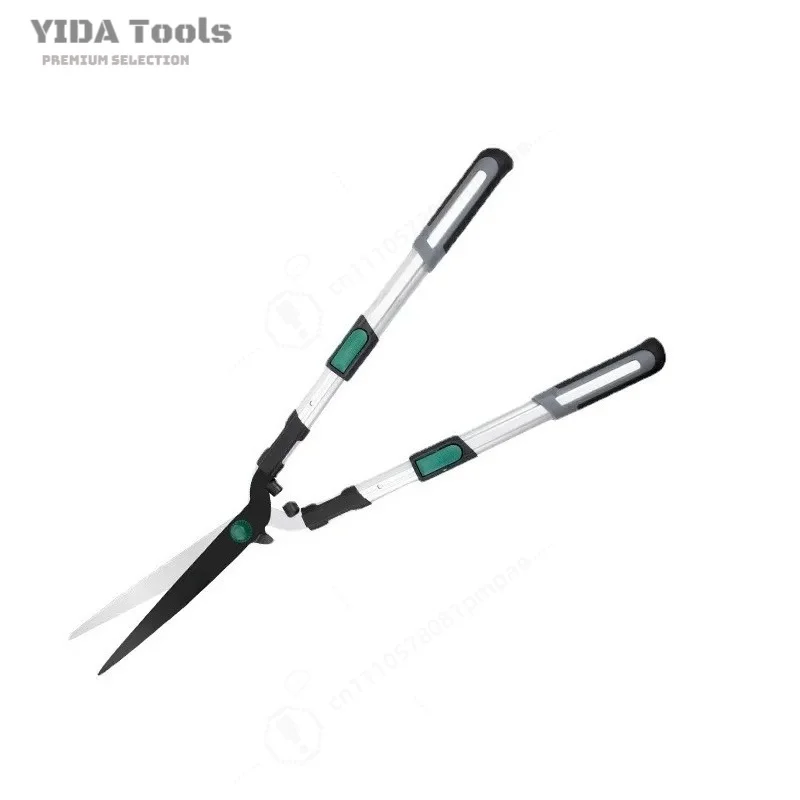 Retractable Hedge Shears Pruning Shears Custom Gardening Fence Shears Green Lawn