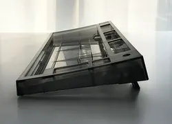 Keydous NJ80 keyboard kit and Fitting Smoky Black Transparent Case with Upper and Bottom Set