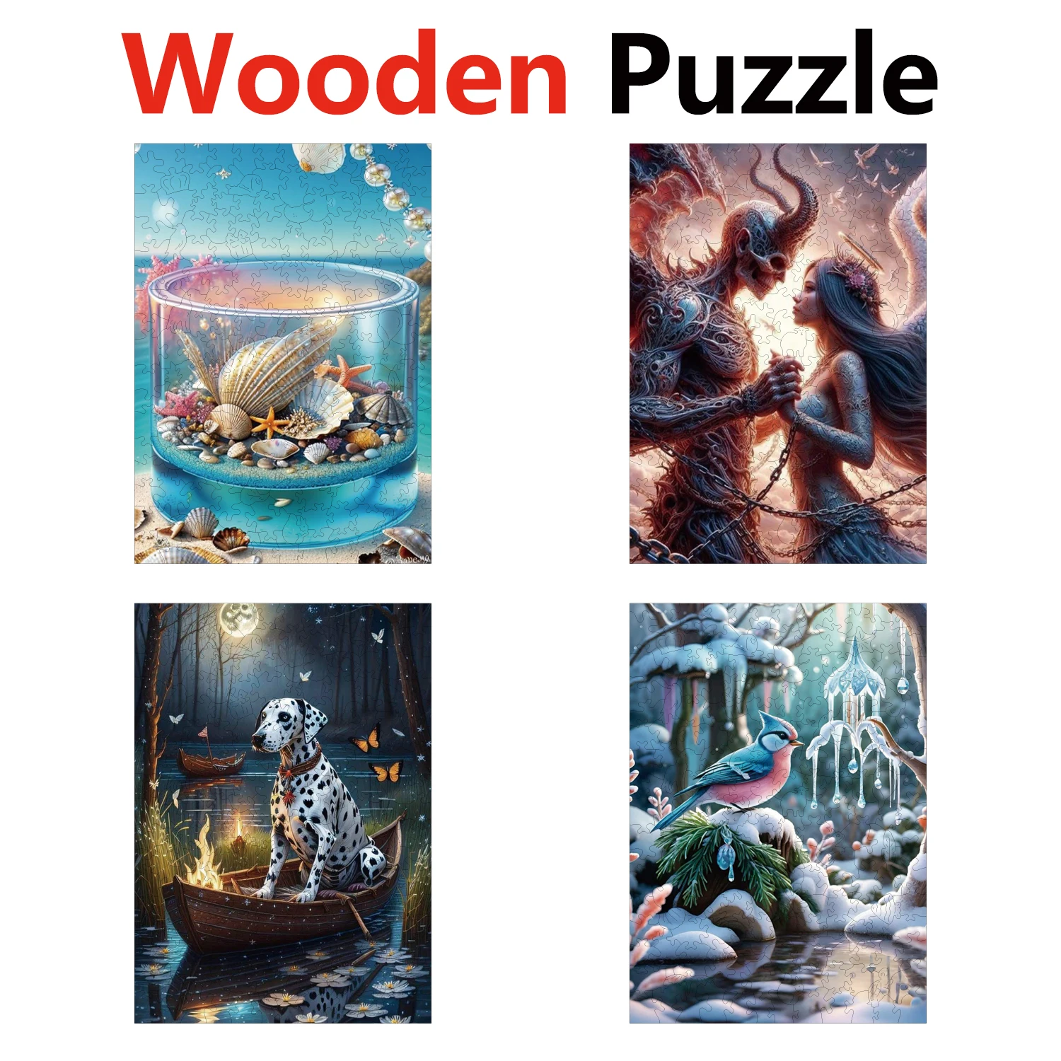 

Water Cup Monster Dog Bird Animal Puzzles High Quality Jigsaw Puzzle Wooden Puzzle Best Christmas Gift