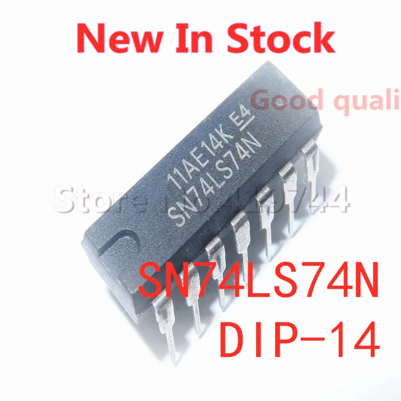 5PCS/LOT 74LS74 SN74LS74AN SN74LS74N DIP-14 Dual Type D Flip Flop In Stock NEW original IC