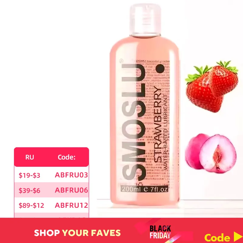 Strawberry lubricants Anal Lubricant for Session 200/400/600ml More fruit Water-based Gay Lubricsate Sex Toys