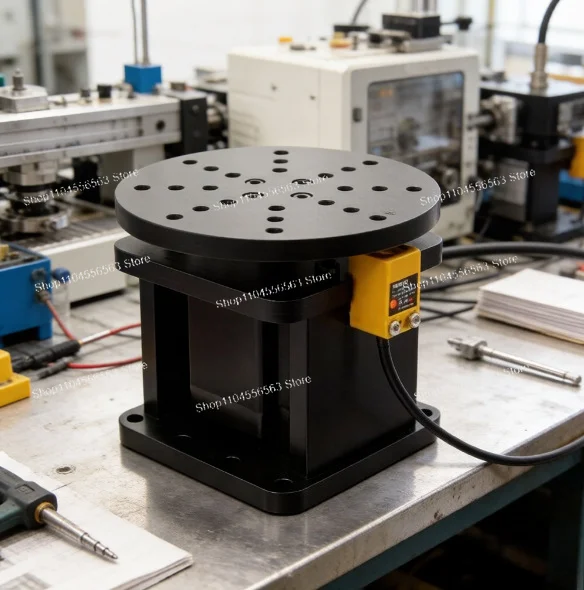 ORT120 Small Electric Rotary Table R-Axis Stepper Motor for Laser Marking Coding, Industrial Automatic Turntable High Precision
