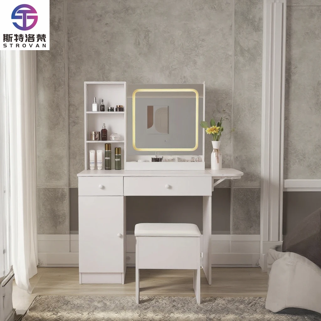 

Vanity Table Makeup Vanities Panel Bathroom Vanity Cabinet Furniture Bedroom Dressing Desk