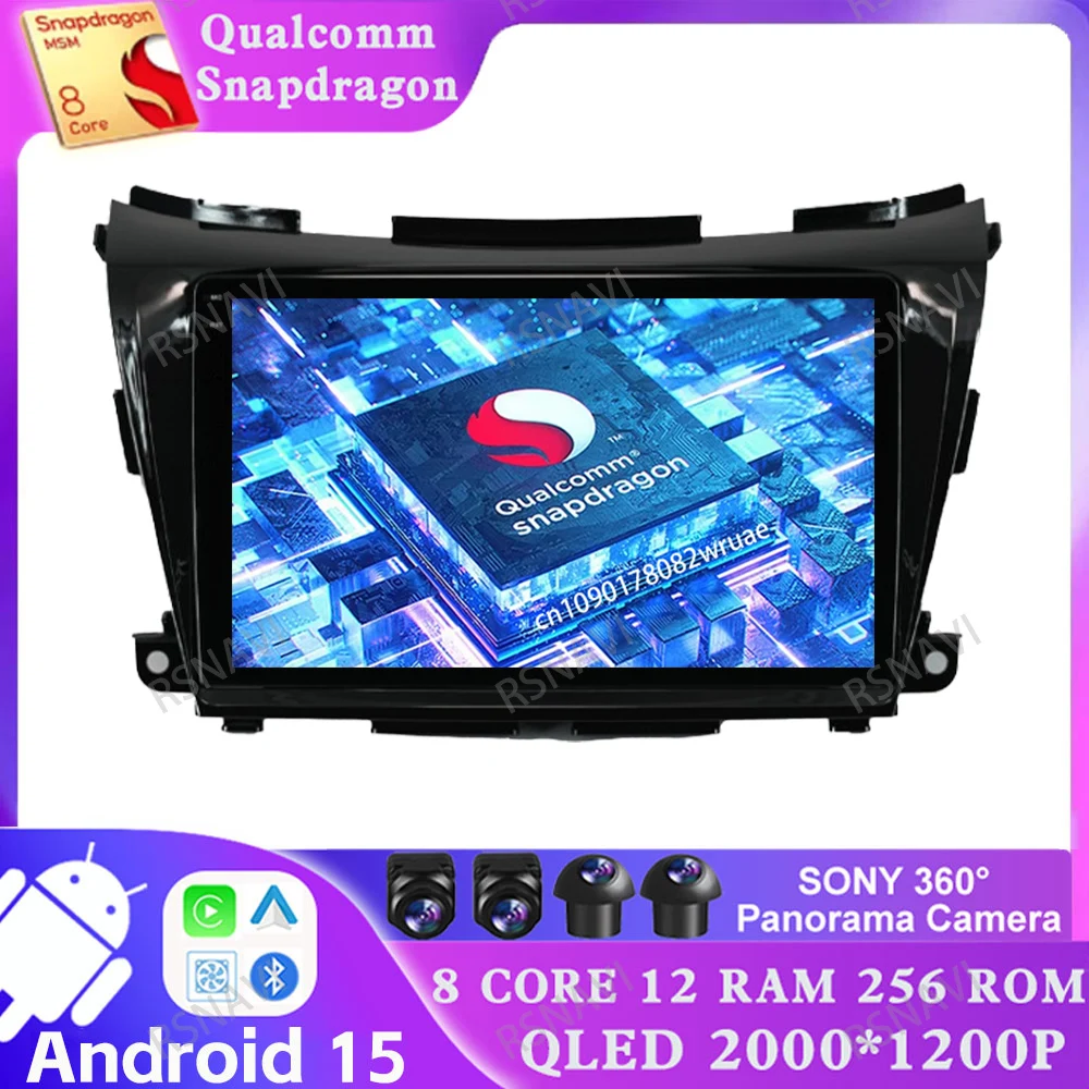 راديو سيارة أندرويد 15 لنيسان مورانو 3 (Z52) 2014 2015-2020 تسلا موديل Y اكسسوارات 2025 ألفا روميو 159 آلة التنظيف Jdm #1