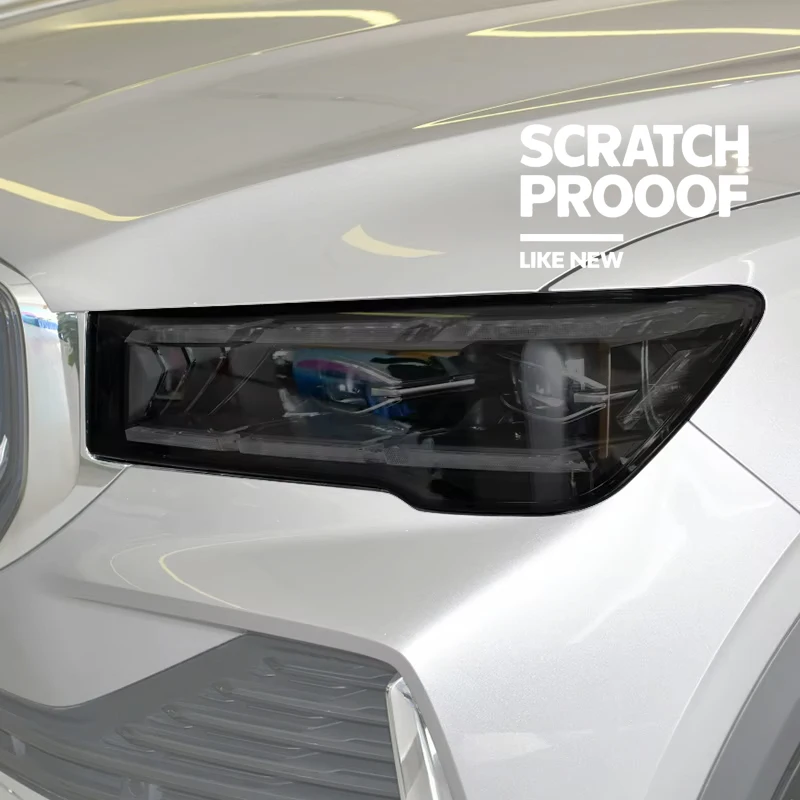 

Transparent Black TPU Sticker For Renault Grand Koleos 2024 Car Headlight Protective Film Headlamp Repair Vinyl Restoration