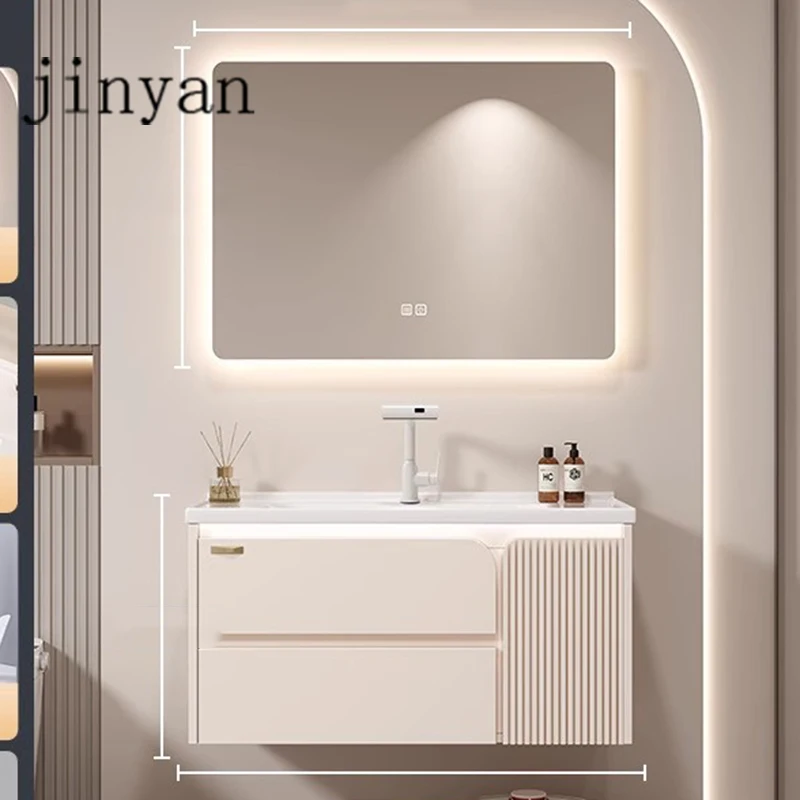 

Washbasin Ceramic Bathroom Cabinets Minimalist Balcony Floor Vintage Bathroom Cabinets Modern Nordic Estantes Furniture