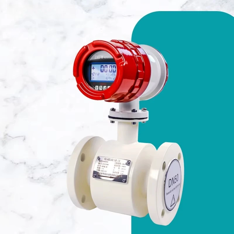 

Atex Dn25 Metal Magnetic Water Flow Meter Rs485 1200mm Stainless Steel Split Plastic Electromagnetic Flowmeter for Cement Liquid