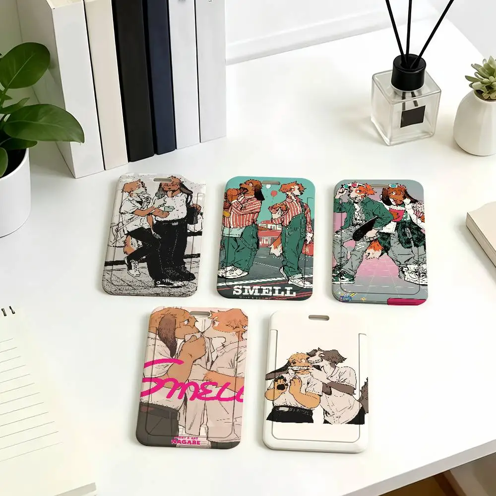 Book Smell Nagabe Badge Card Holder Student ID Case Daily Use Subway Commute Work Cover Office School Bus Protector