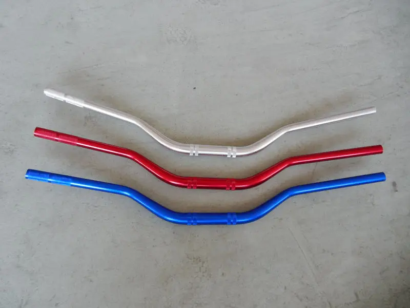 

STARPAD для мотоциклов, регулируемая алюминиевая ручка, серебристый/красный/синий цвет, обратите внимание на цвет.